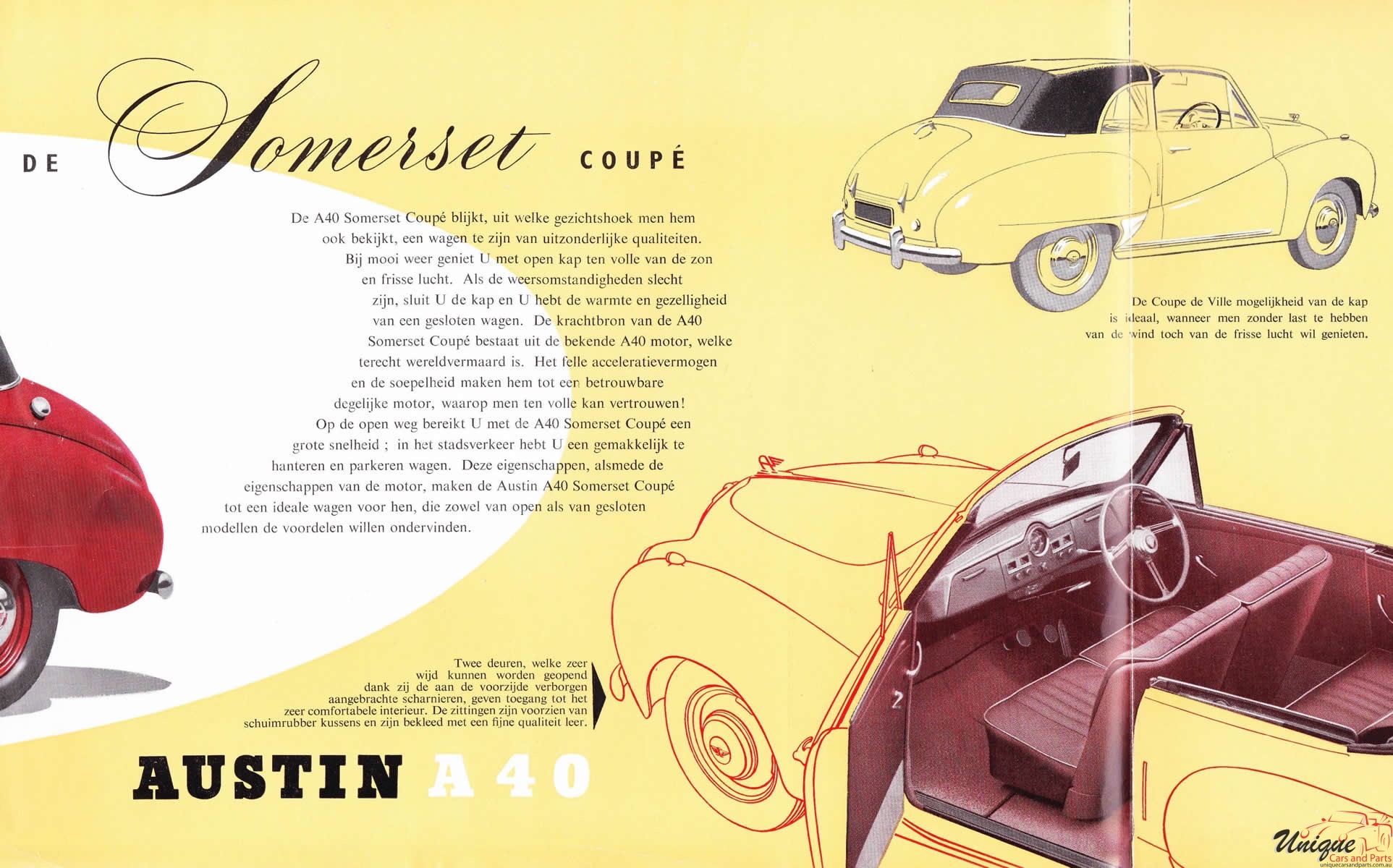 1950 Austin A40 Somerset Coupe Brochure Page 4